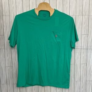Polo Ralph Lauren Men's Classic Fit Crew Neck Pocket T-Shirt Green Size 2XB‎ NEW
